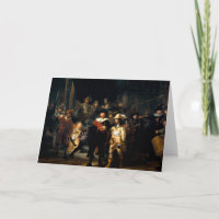Rembrandt die Nachtwache-Gruß-Karte