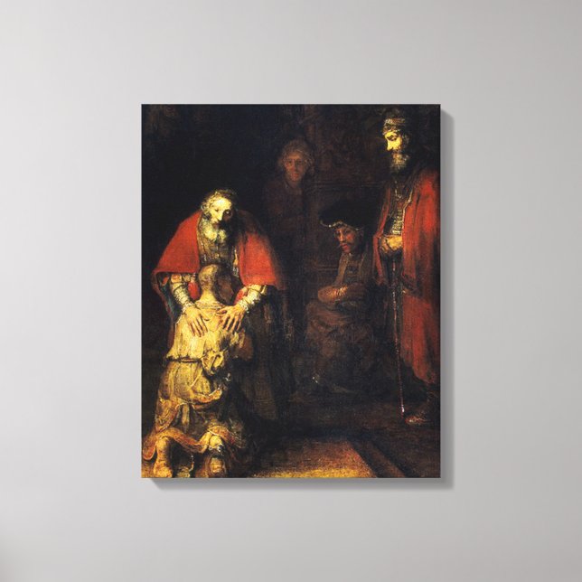 Rembrandt - Die Rückkehr des Wunders Leinwanddruck (Vorderseite)