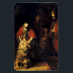 Rembrandt - Die Rückkehr des Wunders Magnet<br><div class="desc">Die Rückkehr des Prodigal-Sohnes, ein Kunstwerk von Rembrandt</div>