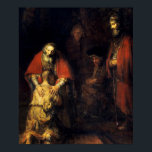 Rembrandt - Die Rückkehr des Wunders Poster<br><div class="desc">Die Rückkehr des Prodigal-Sohnes, berühmte Kunstmalerei von Rembrandt</div>