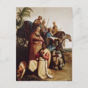 Rembrandt - die Taufe der Eunuch Postkarte