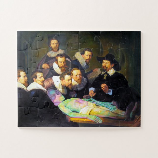 Rembrandt Dr. Tulp Anatomy Lesson Malerei (Horizontal)