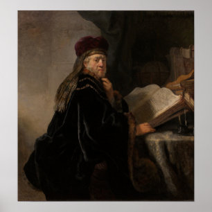 Rembrandt - Gelehrter in seinem Studium Poster