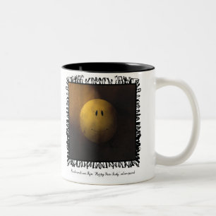 Rembrandt-Happy-Gesicht-Tasse Zweifarbige Tasse