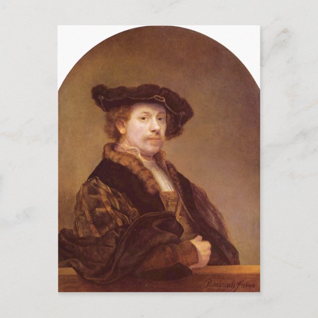 Rembrandt Harmensz. van Rijn Selbstportr?t 1640 Te Postkarte (Vorderseite)
