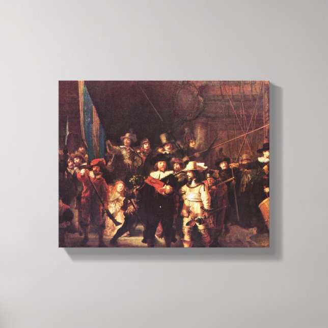 Rembrandt Harmenszoon van Rijn - The Night Watch Leinwanddruck (Vorderseite)