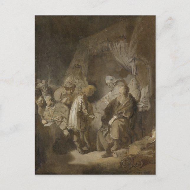 Rembrandt, Joseph erzählt seine Träume Postkarte (Vorderseite)