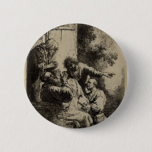 Rembrandt-Kunstmalerei und -radierung Button