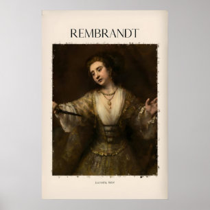Rembrandt Lucrèce664 Impression d'art de peinture 