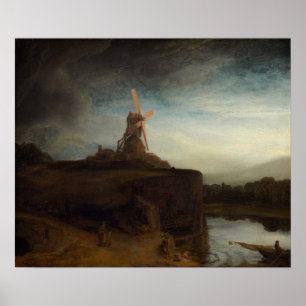 Rembrandt - Mühle Poster