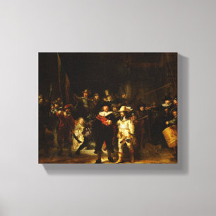 Rembrandt Nachtwache Nachtwache Barockmalerei Leinwanddruck