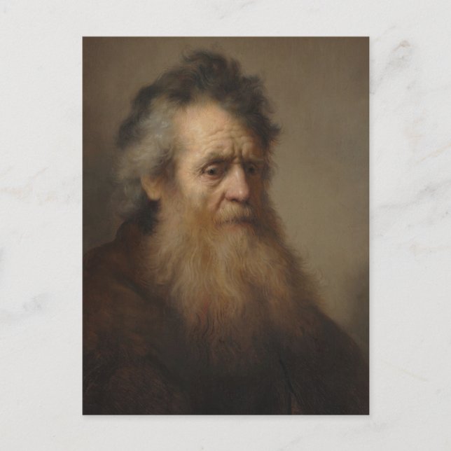 Rembrandt Portrait von einem alten Mann 1632 Postkarte (Vorderseite)
