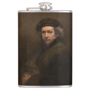 Rembrandt Selbstporträt: Maler des niederländische Flachmann