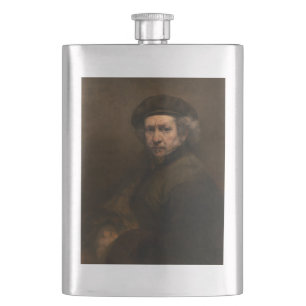 Rembrandt Selbstporträt: Maler des niederländische Flachmann