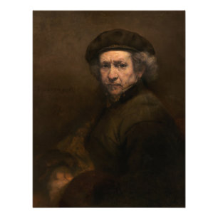 Rembrandt Selbstporträt: Maler des niederländische Fotodruck