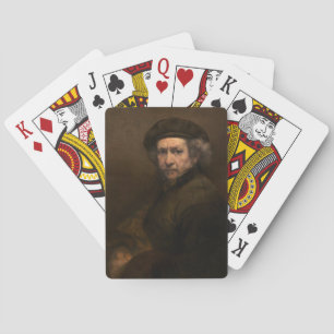 Rembrandt Selbstporträt: Maler des niederländische Spielkarten