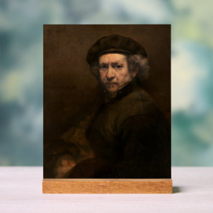 Rembrandt Self Portrait: Dutch Golden Age Painter Acrylschild