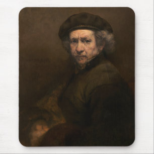Rembrandt Self Portrait: Dutch Golden Age Painter Mousepad