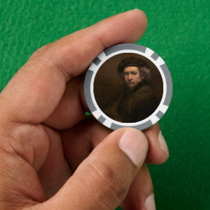 Rembrandt Self Portrait: Dutch Golden Age Painter Pokerchips