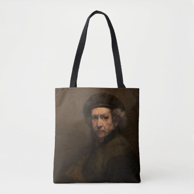 Rembrandt Self Portrait: Dutch Golden Age Painter Tasche (Vorderseite)