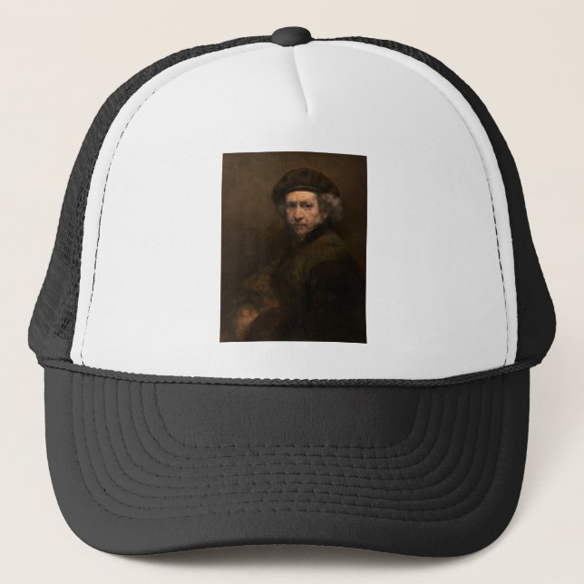 Rembrandt Self Portrait: Dutch Golden Age Painter Truckerkappe (Vorderseite)