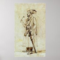 Rembrandt - Shah Jahan mit Blume und Schwert