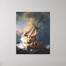 Rembrandt Storm Sea of Galilee Painting Leinwanddruck