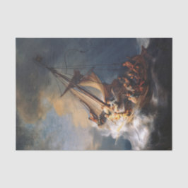 Rembrandt Storm Sea of Galilee Painting Seidenpapier
