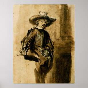 Rembrandt - Studie zu einem Syndics Volkert Jansz Poster