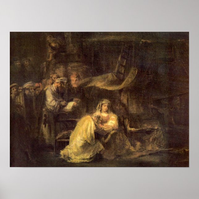 Rembrandt - Umklammerung Christi Poster (Vorne)