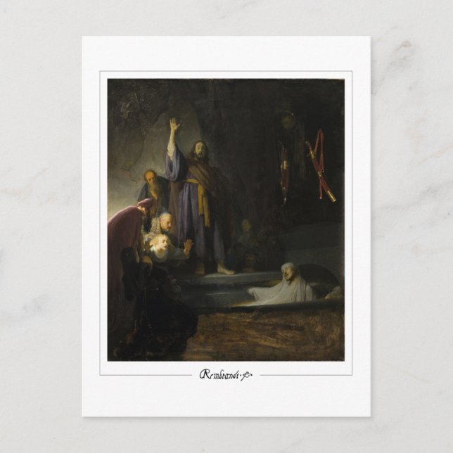 Rembrandt van Rijn #451 - Fine Art Postkarte (Vorderseite)