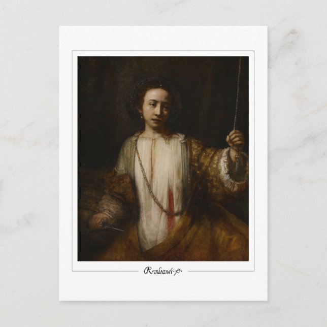 Rembrandt van Rijn #563 - Fine Art Postkarte (Vorderseite)