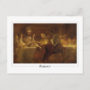 Rembrandt van Rijn #615 - Fine Art Postkarte