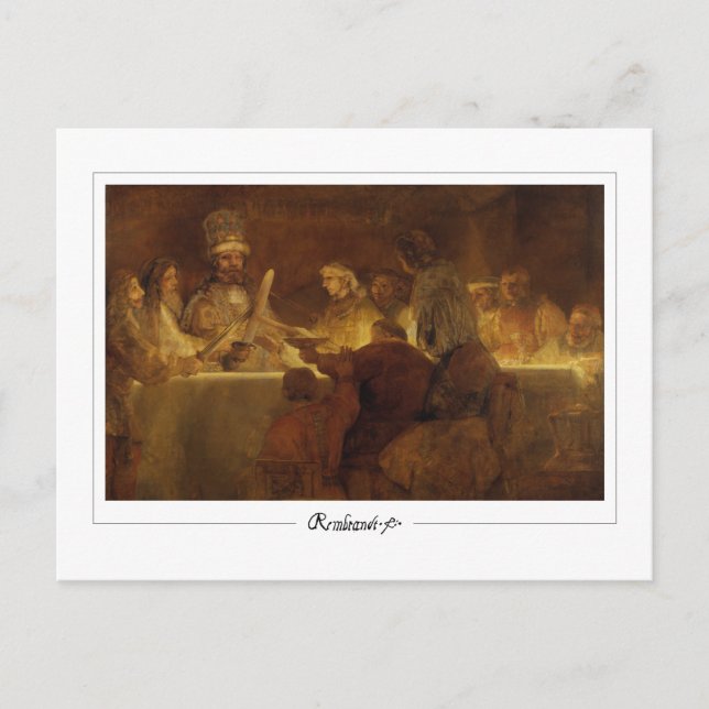 Rembrandt van Rijn #615 - Fine Art Postkarte (Vorderseite)