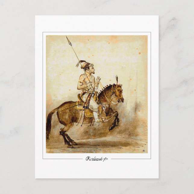 Rembrandt van Rijn #651 - Fine Art Postkarte (Vorderseite)