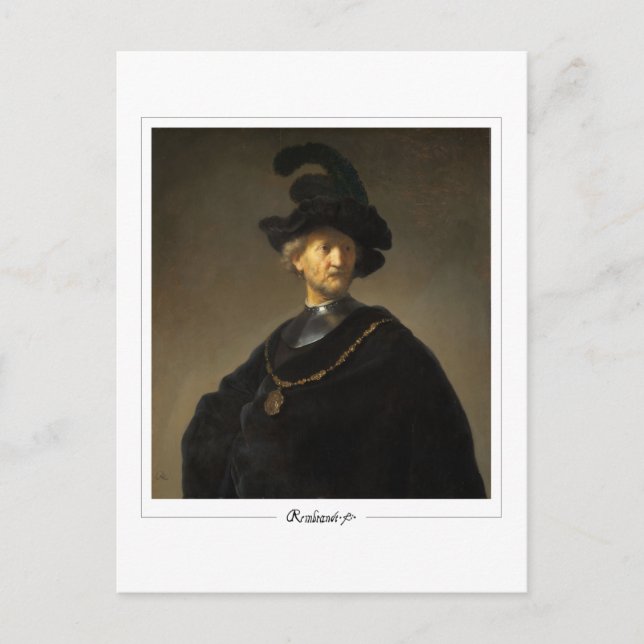Rembrandt van Rijn #713 - Fine Art Postkarte (Vorderseite)