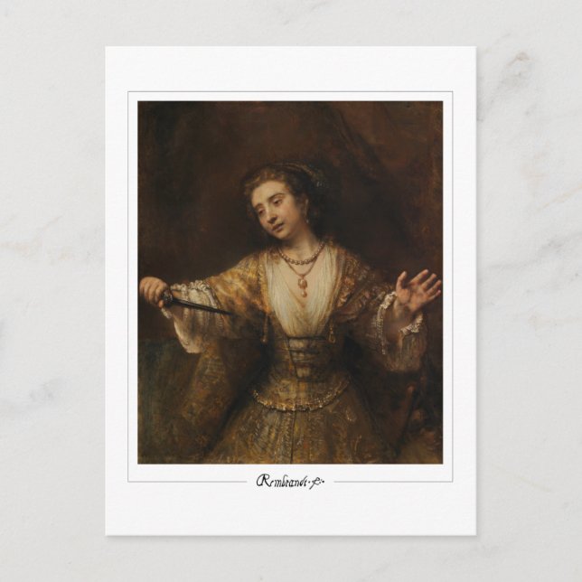 Rembrandt van Rijn #717 - Fine Art Postkarte (Vorderseite)