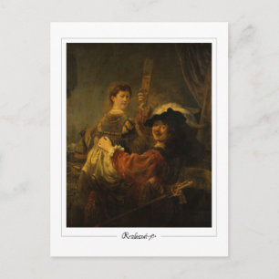 Rembrandt van Rijn #8 - Feine Kunst Postkarte