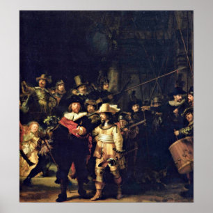 Rembrandt Van Rijn - das Nachtwache-Detail Poster