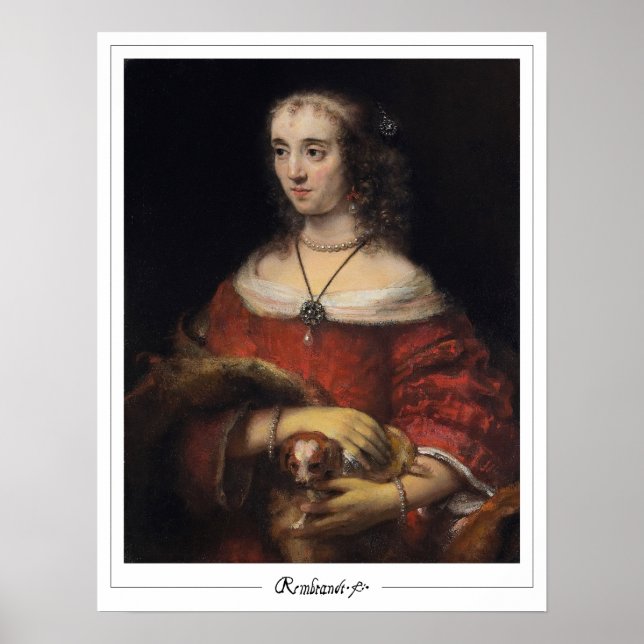 Rembrandt van Rijn Zedign Art Poster #6 (Vorne)