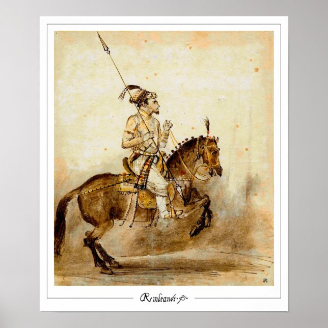 Rembrandt van Rijn Zedign Art Poster #651 (Vorne)