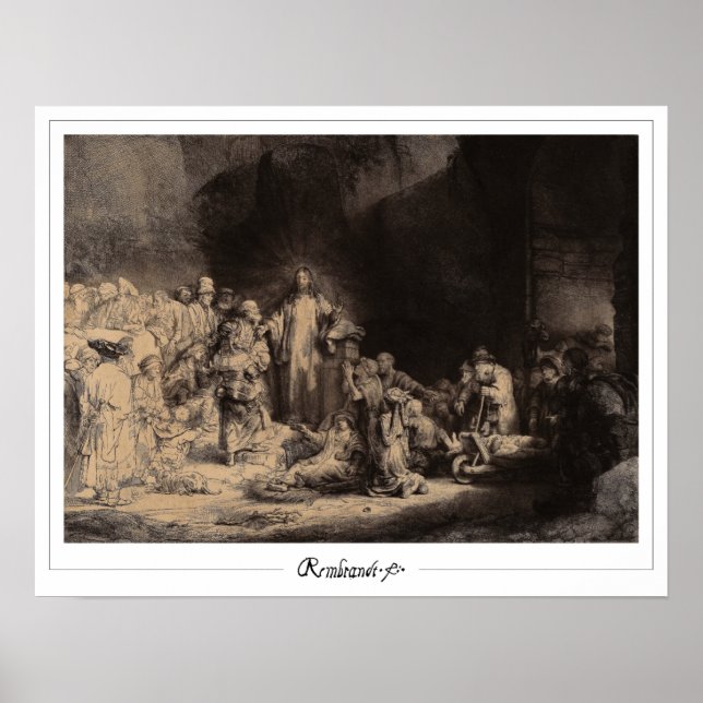 Rembrandt van Rijn Zedign Art Poster #676 (Vorne)
