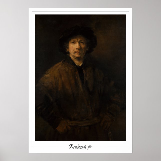 Rembrandt van Rijn Zedign Art Poster #680 (Vorne)