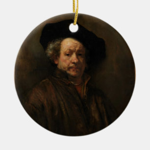Rembrandt van Rijns Selbstportrait Kunst Keramikornament
