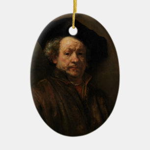 Rembrandt van Rijns Selbstportrait Kunst Keramikornament
