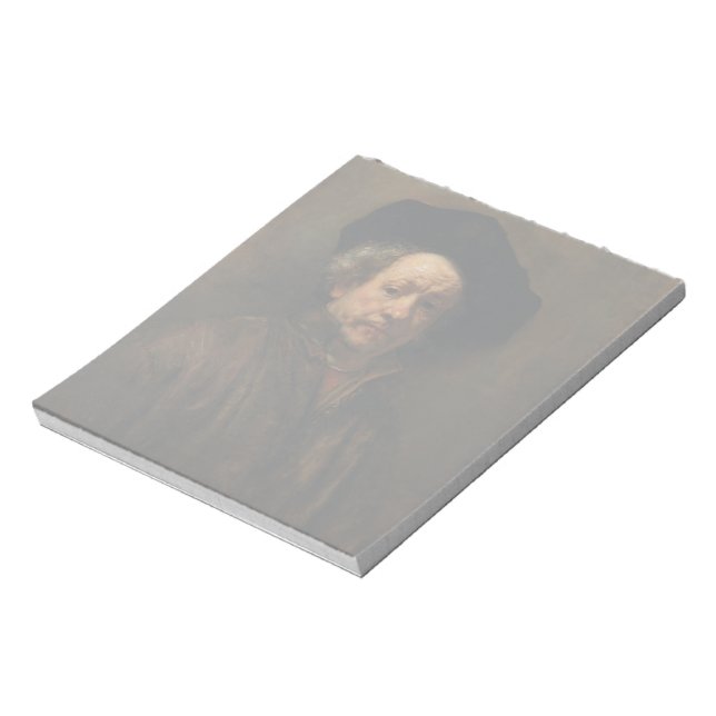 Rembrandt van Rijns Selbstportrait Kunst Notizblock (Rotiert)