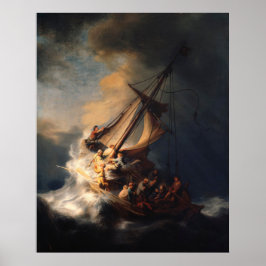 Rembrandts Sturm am Meer von Galiläa Poster