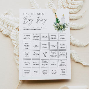 REME finden Sie die Baby Bingo Game Poppin Flasche Einladung