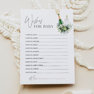 REME-Wünsche für Babyduschenberatungskarte Einladung