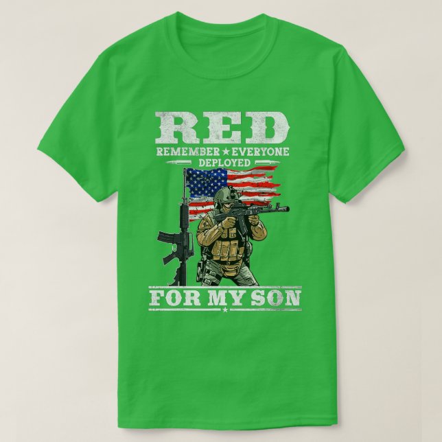 Remember Everyone Veteran Deployed RED Friday (65) T-Shirt (Design vorne)